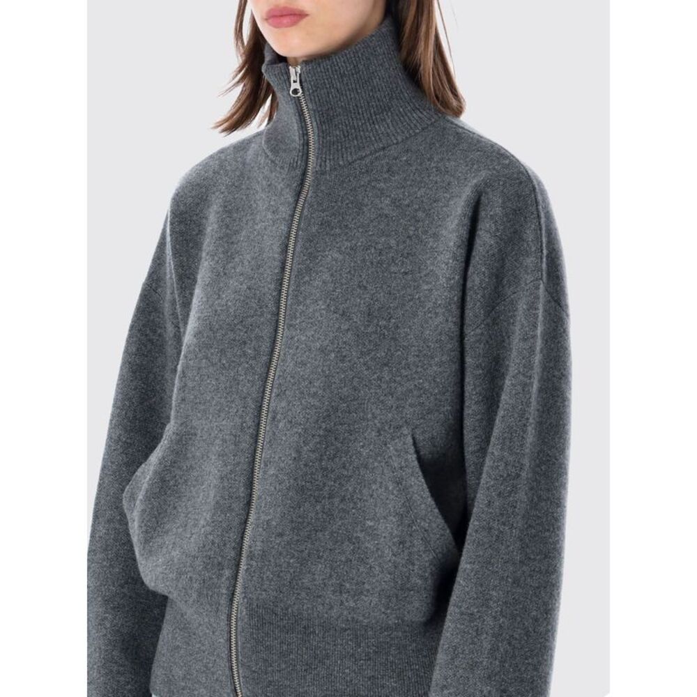 Extreme Cashmere Women Extreme Cashmere 100% Cashmere Turtleneck Zip Cardigan - Picture 3 of 3
